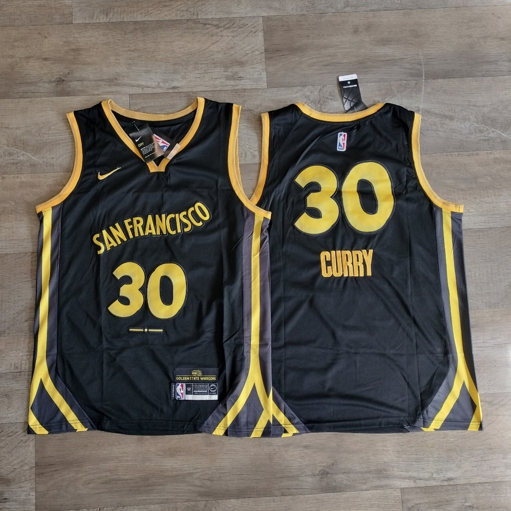 2023 Golden State Warriors Steph Curry Nike Swingman City Edition J…